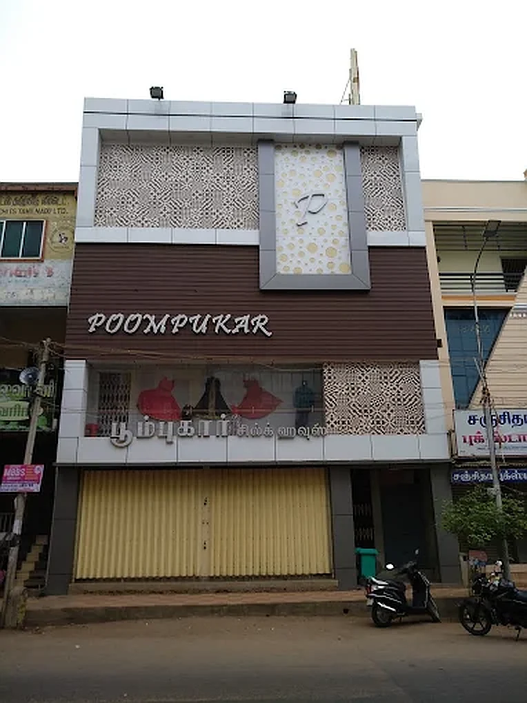 acrylic sign board Chennai textile shop facade sign planning by BRS SIIGNS